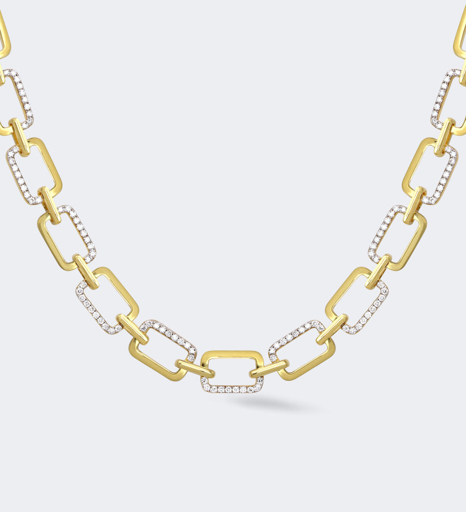 Collar de oro de 18 quilates - Alondra y Berry